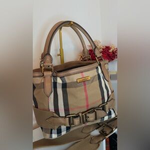 Burberry House Check Canvas Tote top handle/ Shoulder Bag